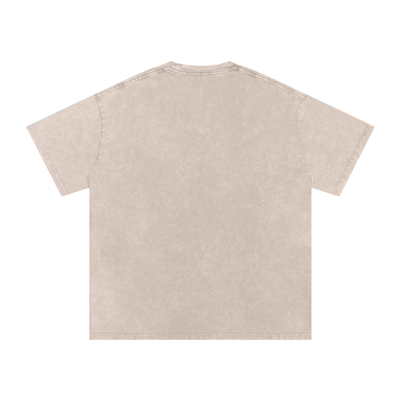 Back view of Apricot Snow Kisses oversized boxy tee.