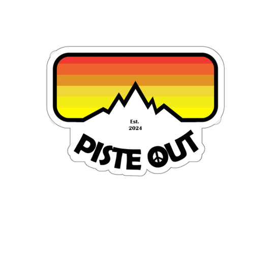Piste Out Logo Sticker
