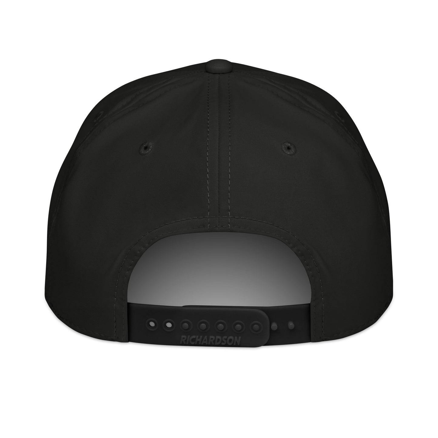 Back view of Mountain Lines Rope Hat in Black Diamond color with adjustable snapback closure and white rope accent visible along the front panel.