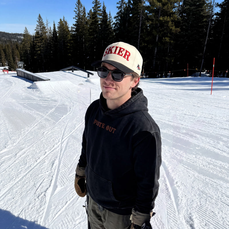 Skier hat in Black Diamond, worn on the slope